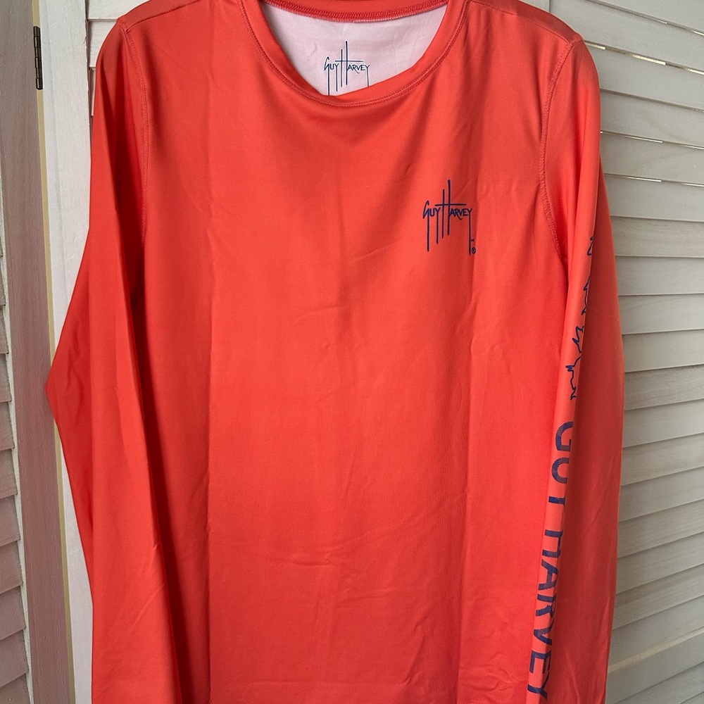 Guy Harvey Women’s Coral Sun UPF 50 Long Sleeve Shirt, Burst of Florals Design